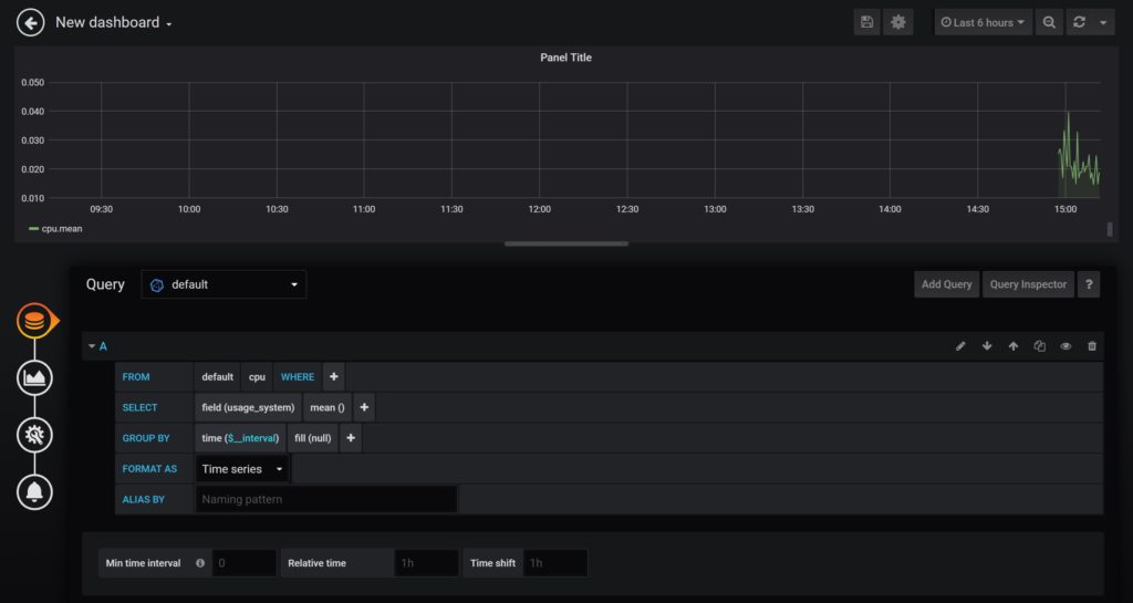 add query in grafana