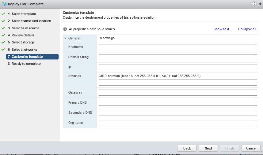 UTM OVA installation